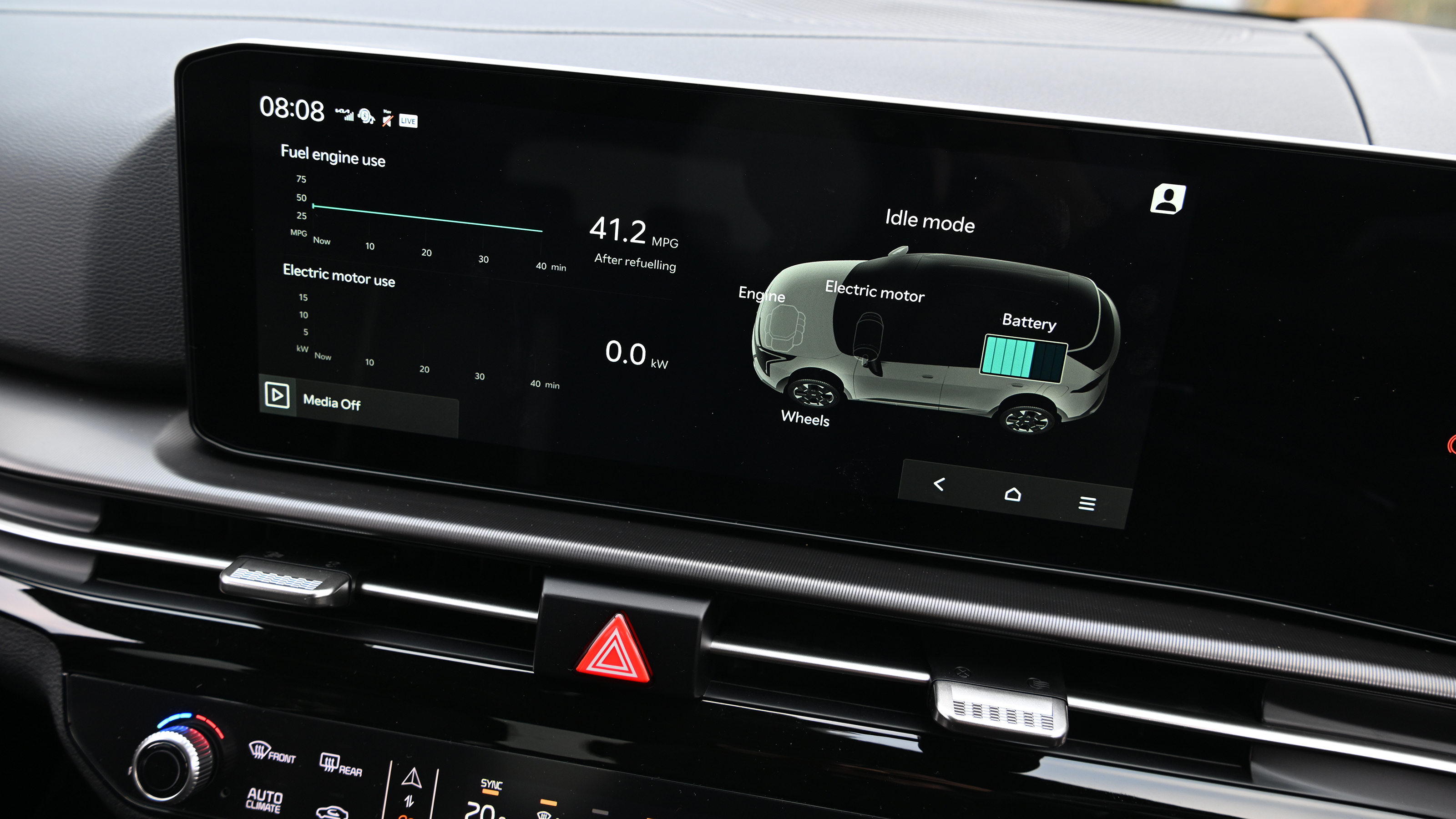 Kia Sportage - infotainment screen 
