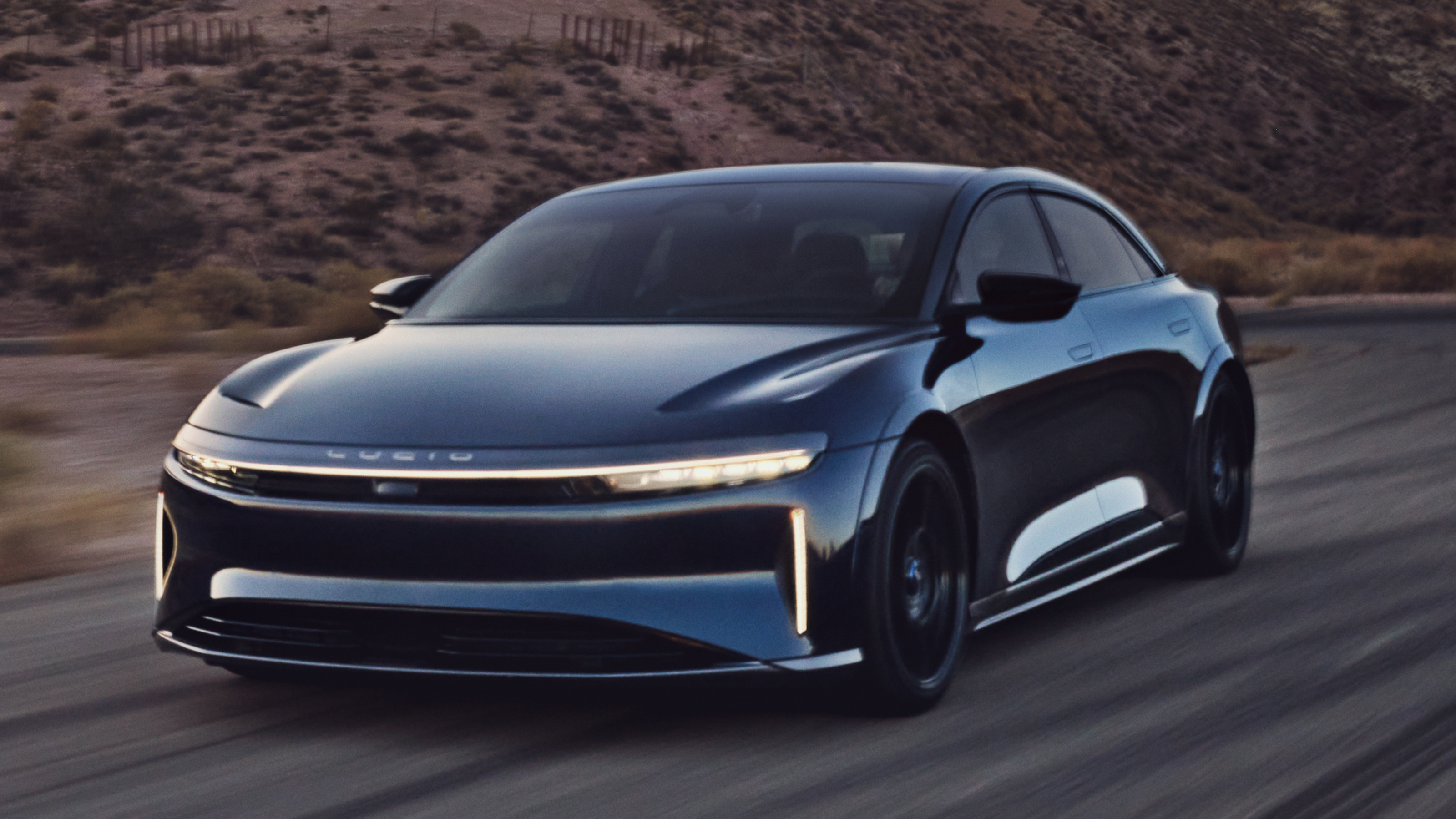 Lucid Air Sapphire - front tracking