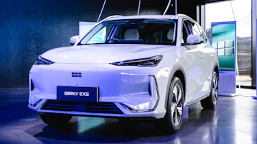 New Geely EX5 launch - front quarter