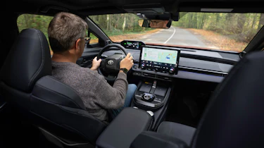 Paul Barker driving the Toyota C-HR+