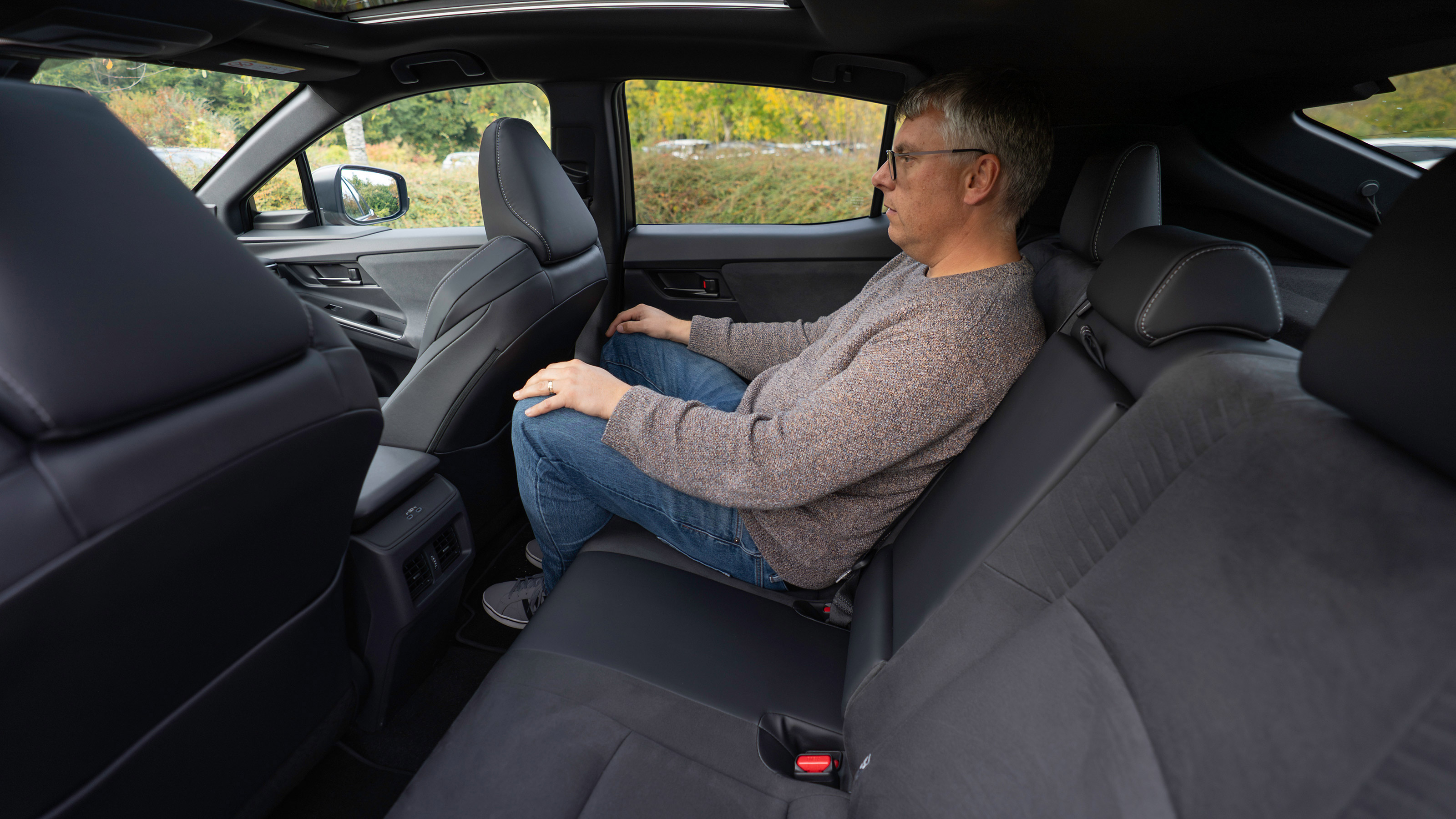 Paul Barker sat in the Toyota C-HR+