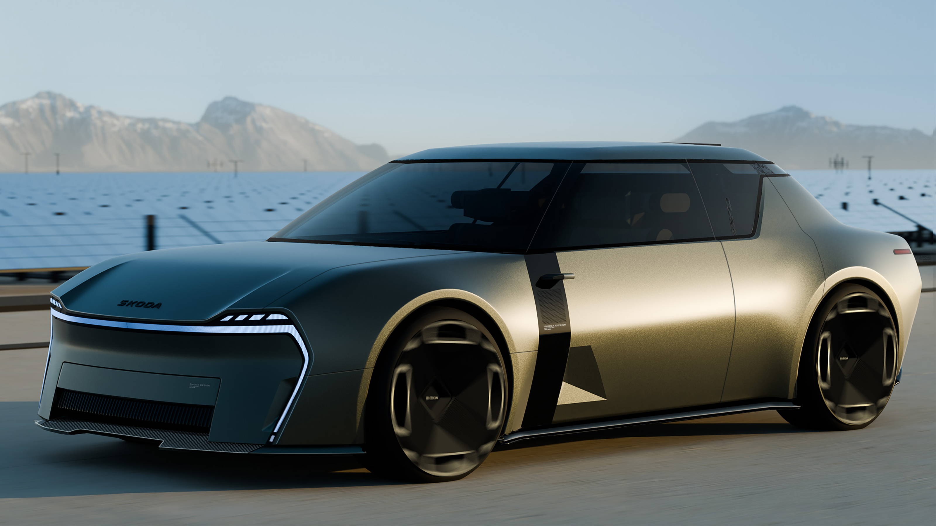 Skoda 1000 MBX four-seater concept - front 3/4