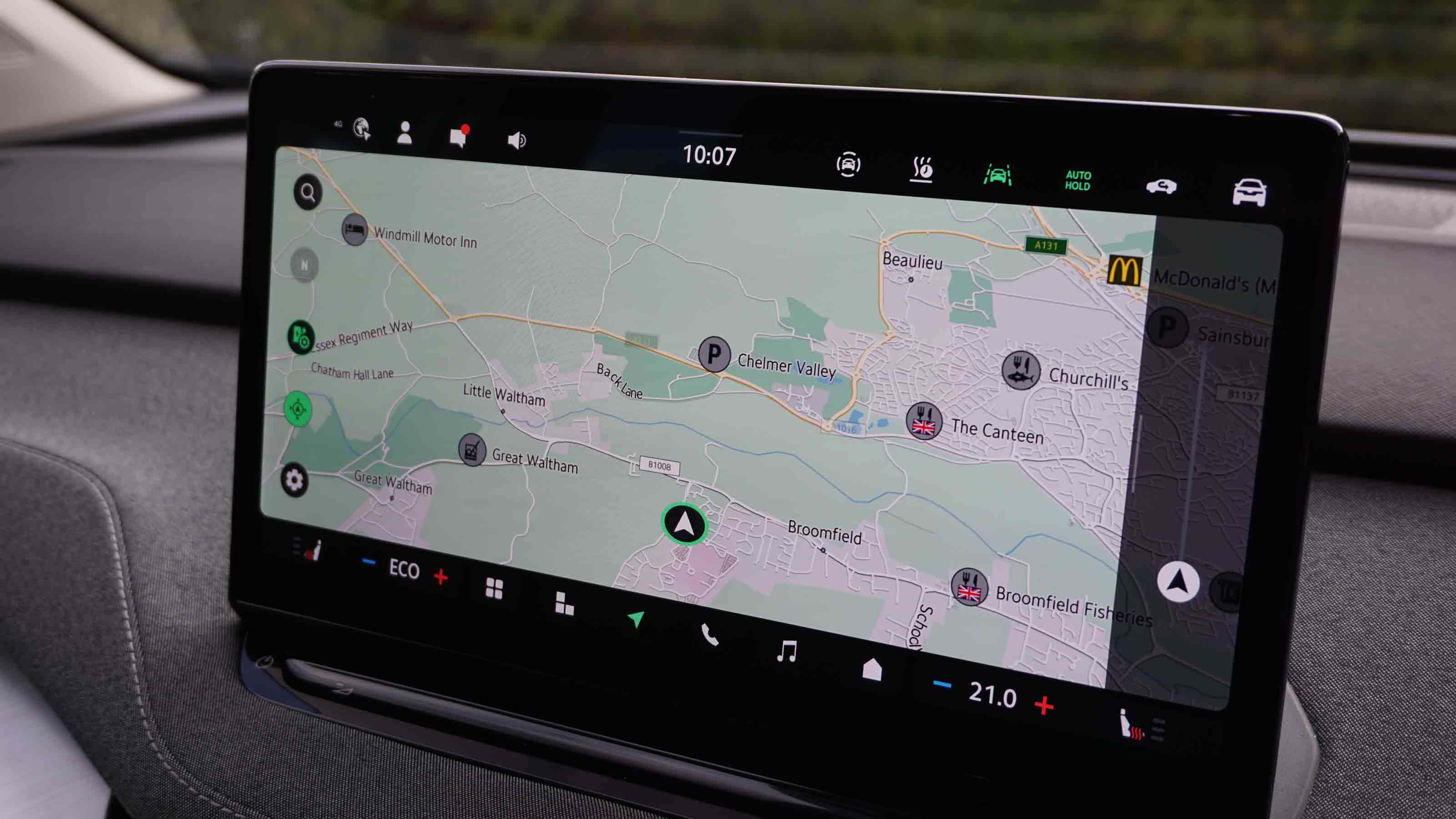 Skoda Enyaq - sat-nav screen