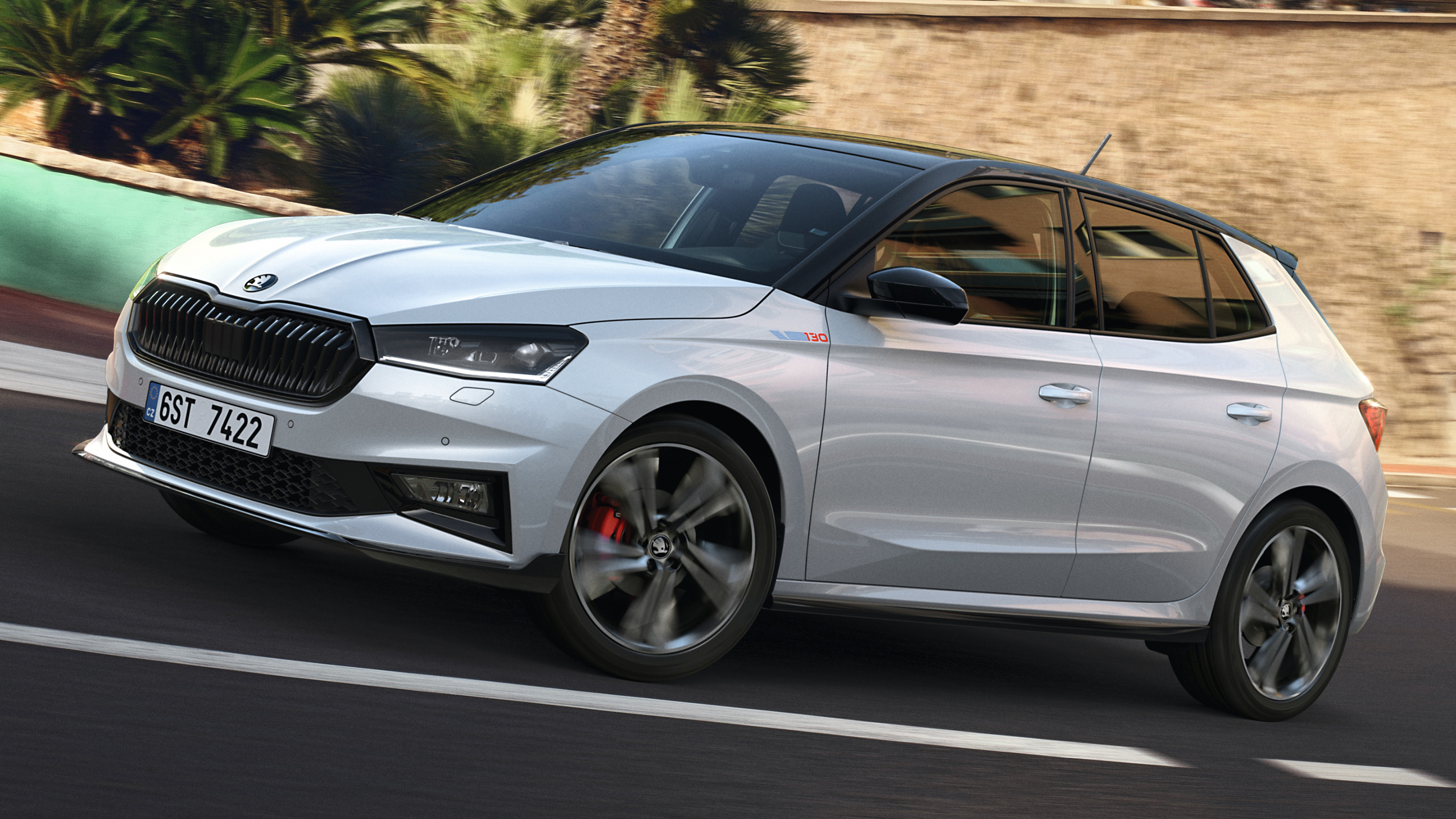 Skoda Fabia 130 - front cornering