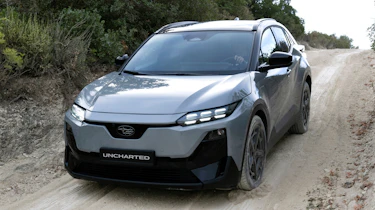 Subaru Uncharted - front action