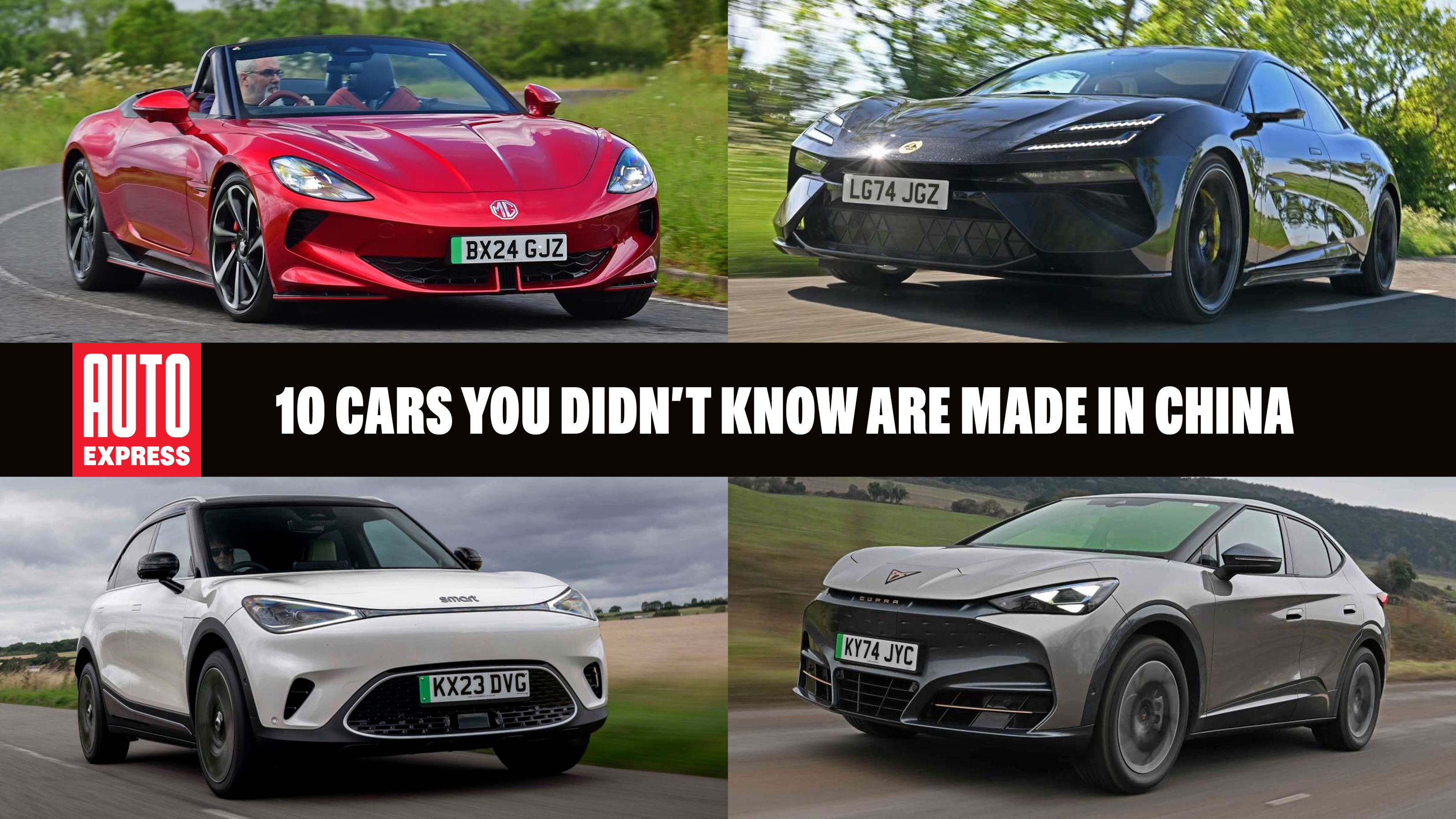 Top 10 UK cars made in China - header image 