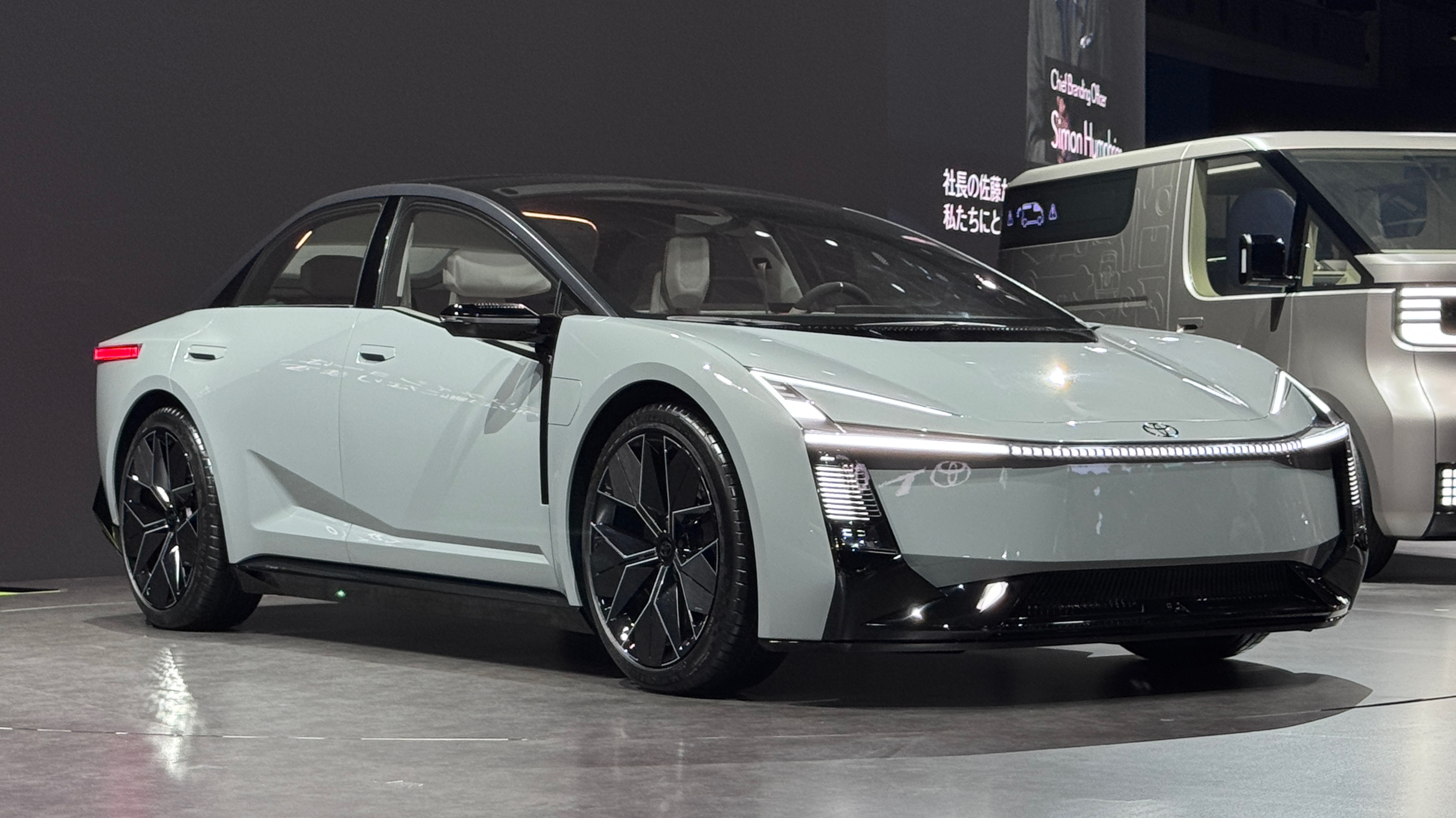 Toyota Corolla Concept - front angled on display Jordan Katsianis