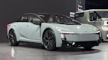 Toyota Corolla Concept - front angled on display Jordan Katsianis