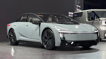 Toyota Corolla Concept - front angled on display Jordan Katsianis