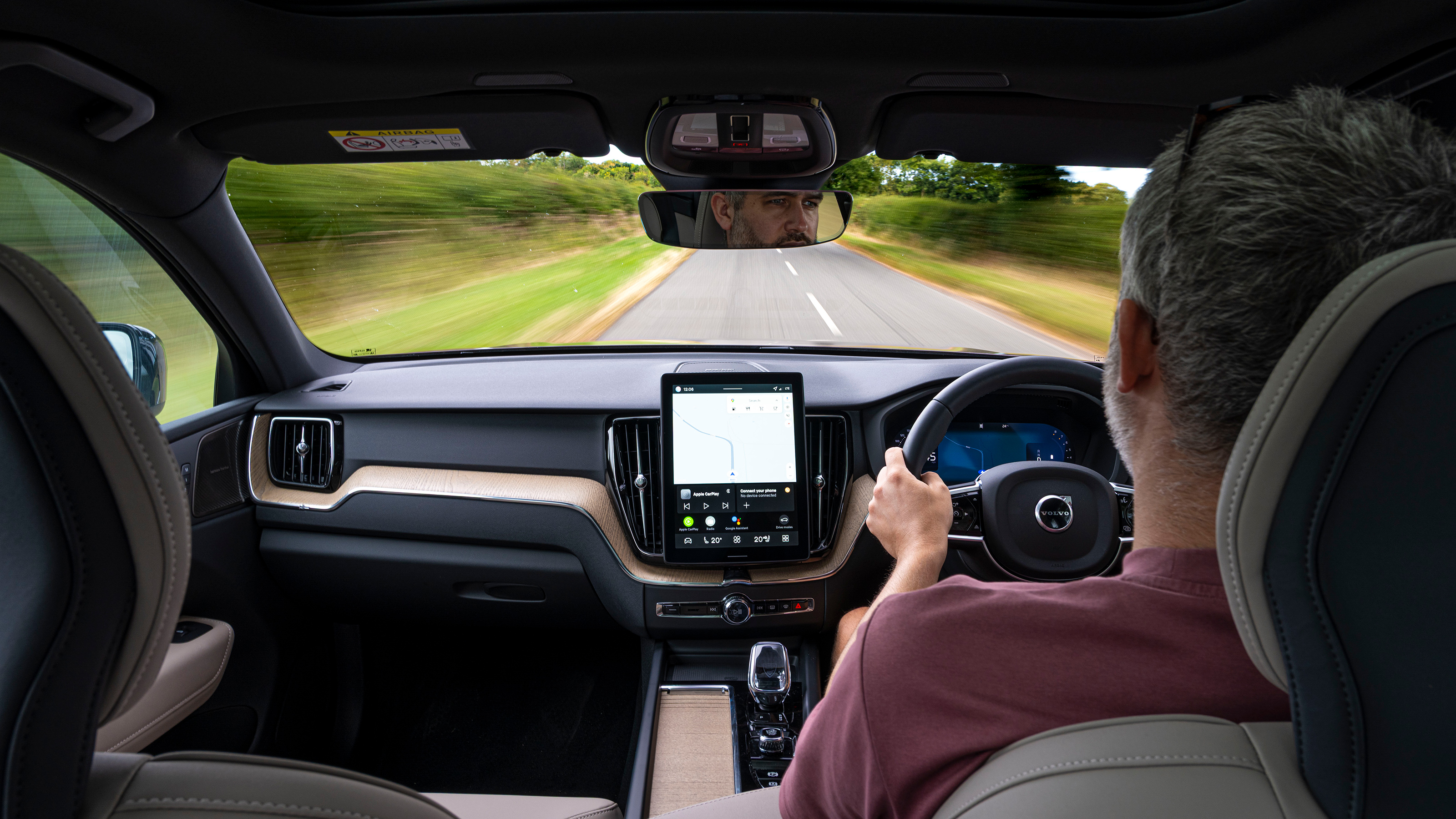 Auto Express deputy editor Richard Ingram driving the Volvo XC60