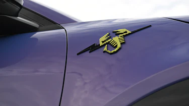 Abarth 600e Scorpionissima - scorpion badge