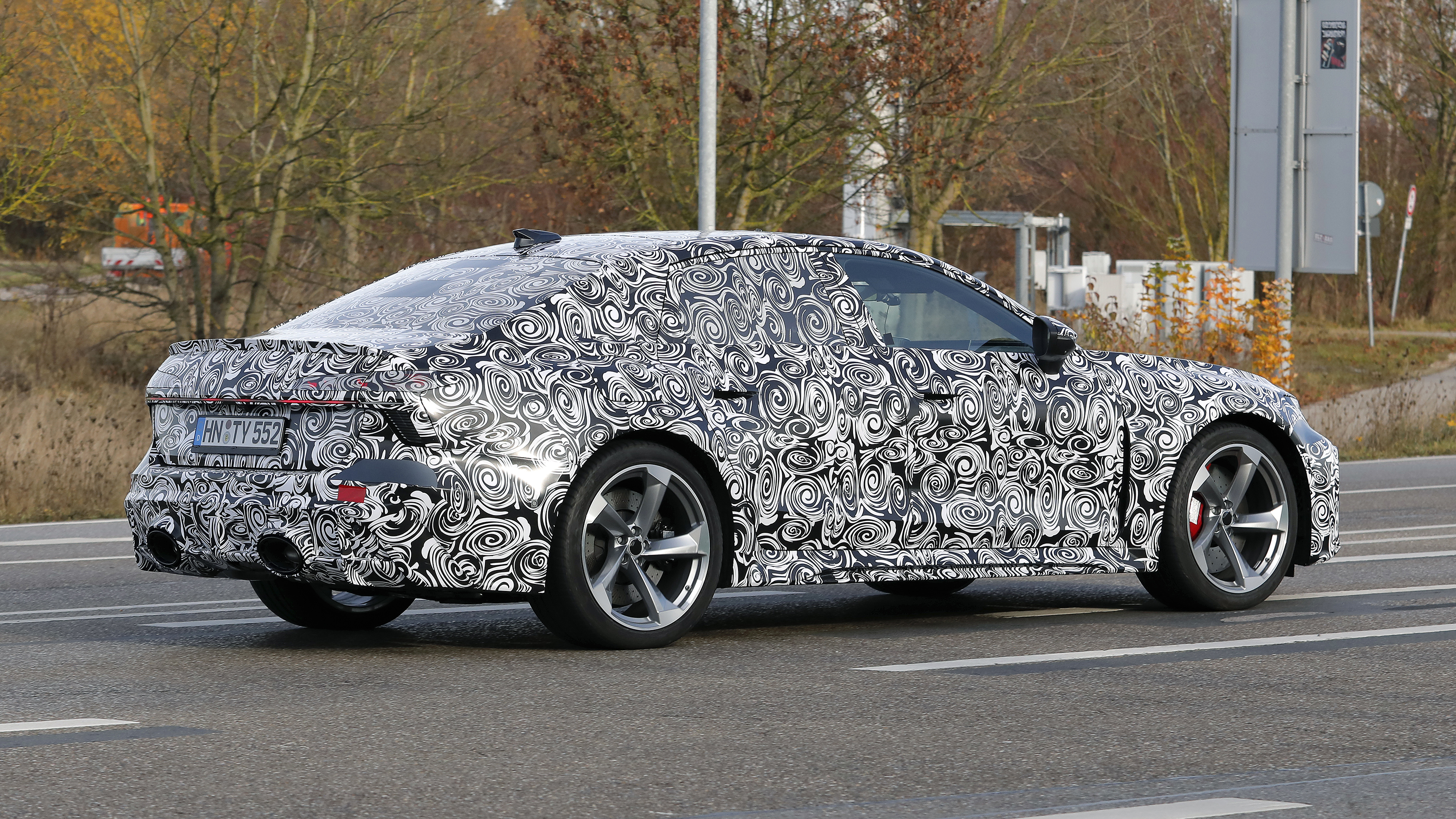 Audi RS 6 (camouflaged) - rear 3/4