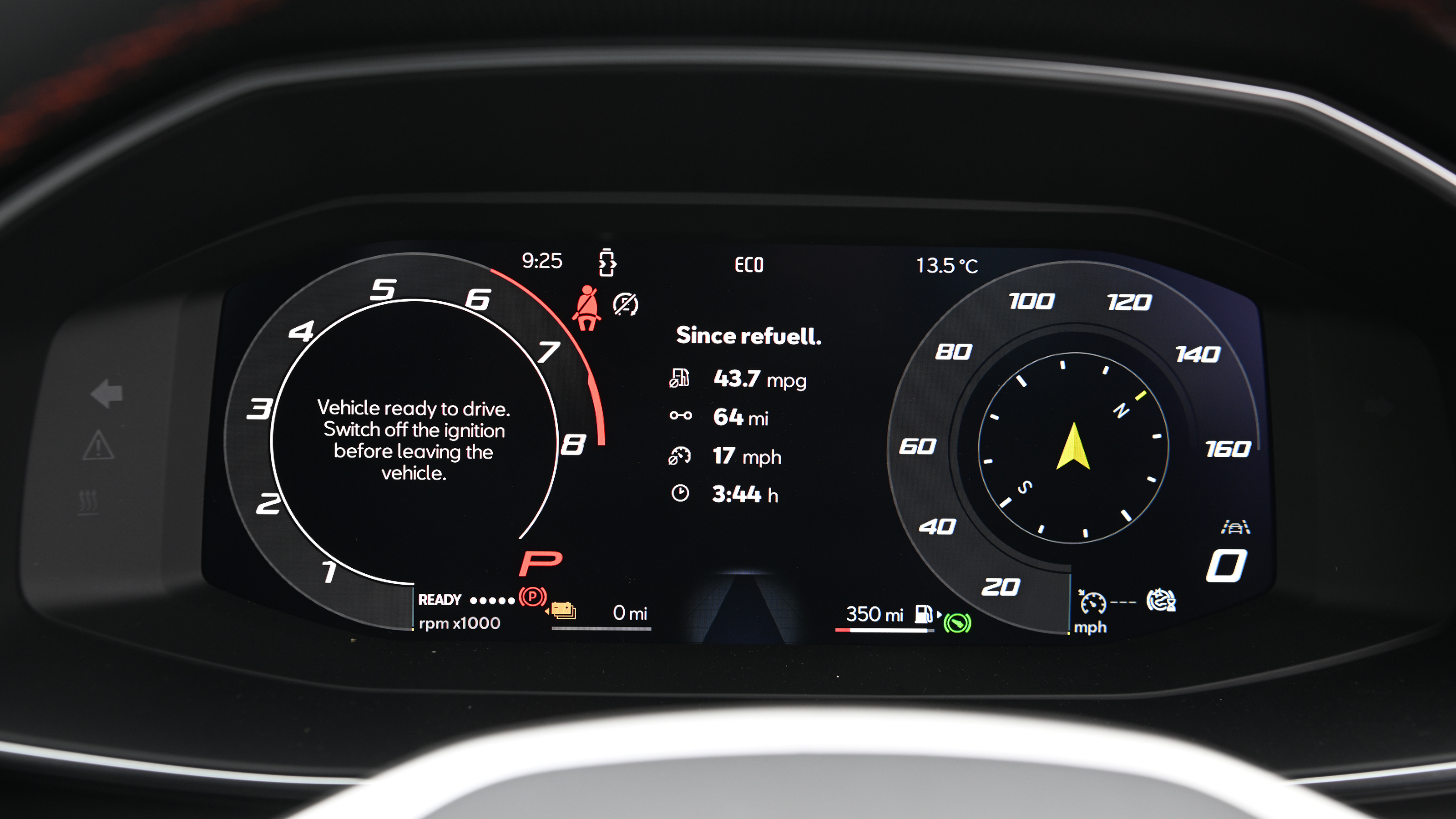 SEAT Leon - dashboard screen
