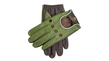Dent Gloves GRAND PRIX Lincoln Green Brown White