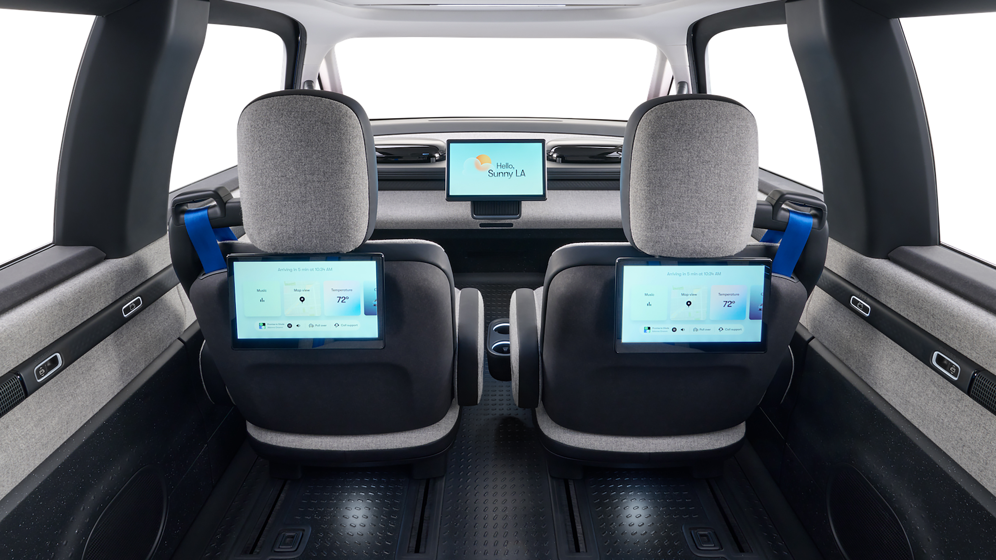Waymo self-driving car interior