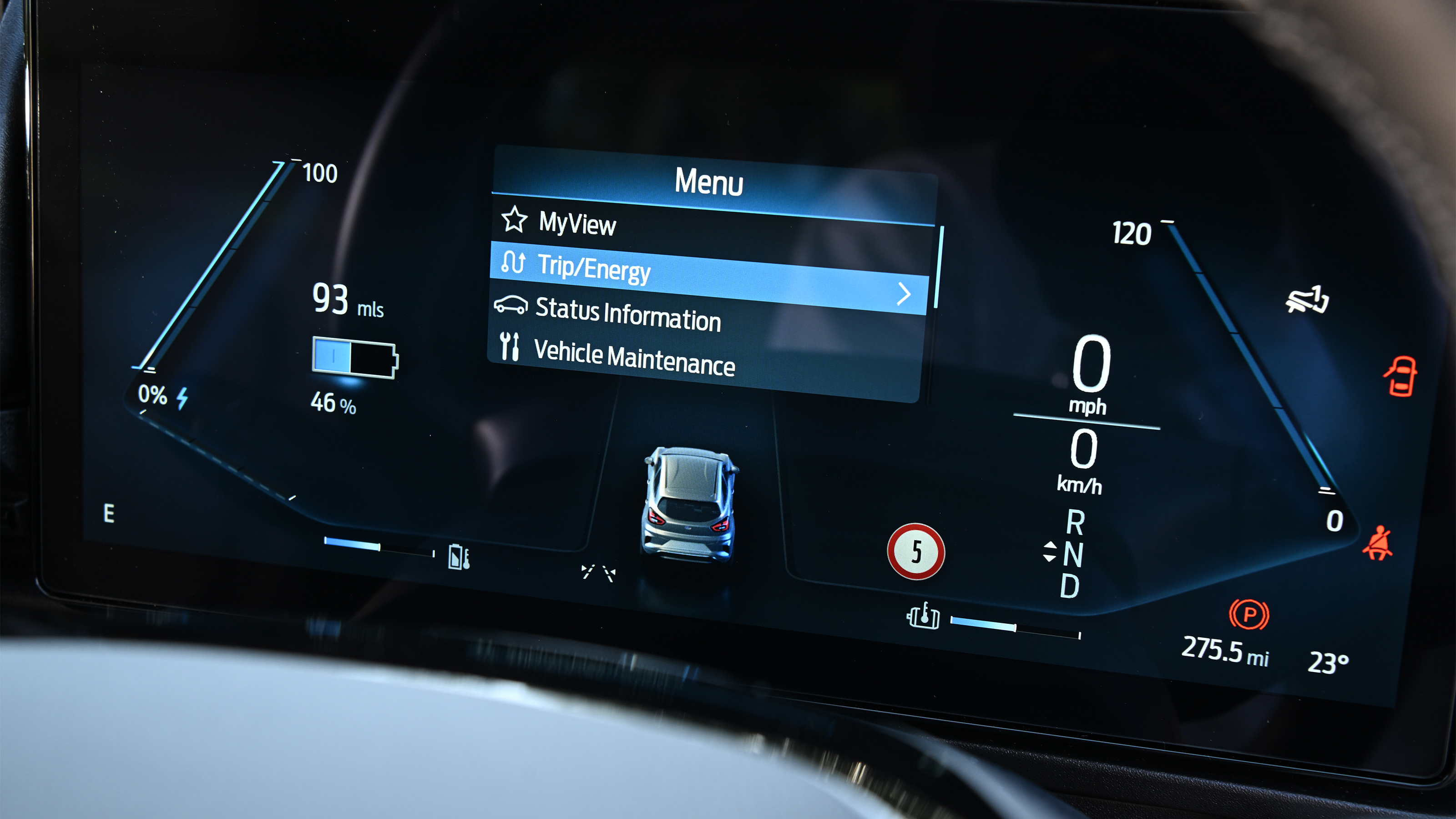 Ford Puma Gen-E - driver display
