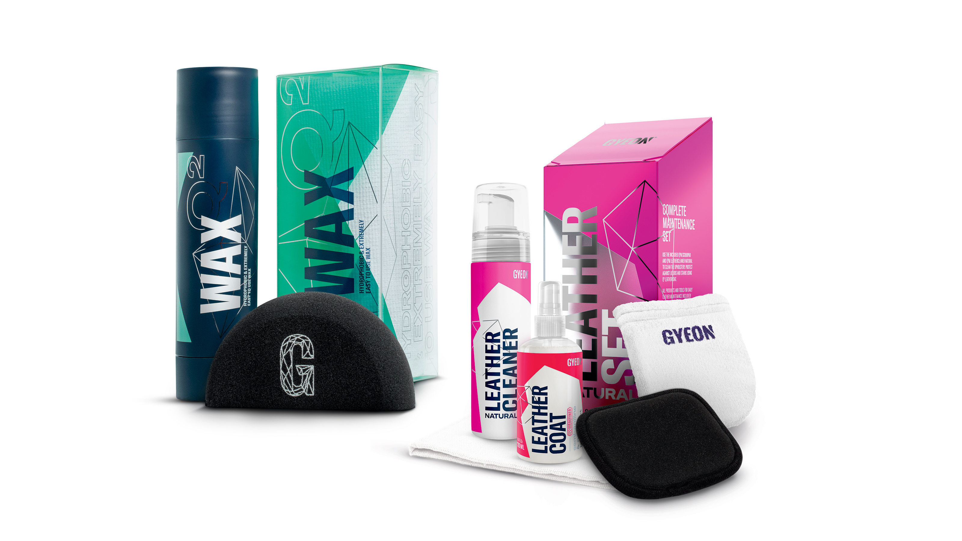 GYEON Q2 Wax and Q2M LeatherSet Natural