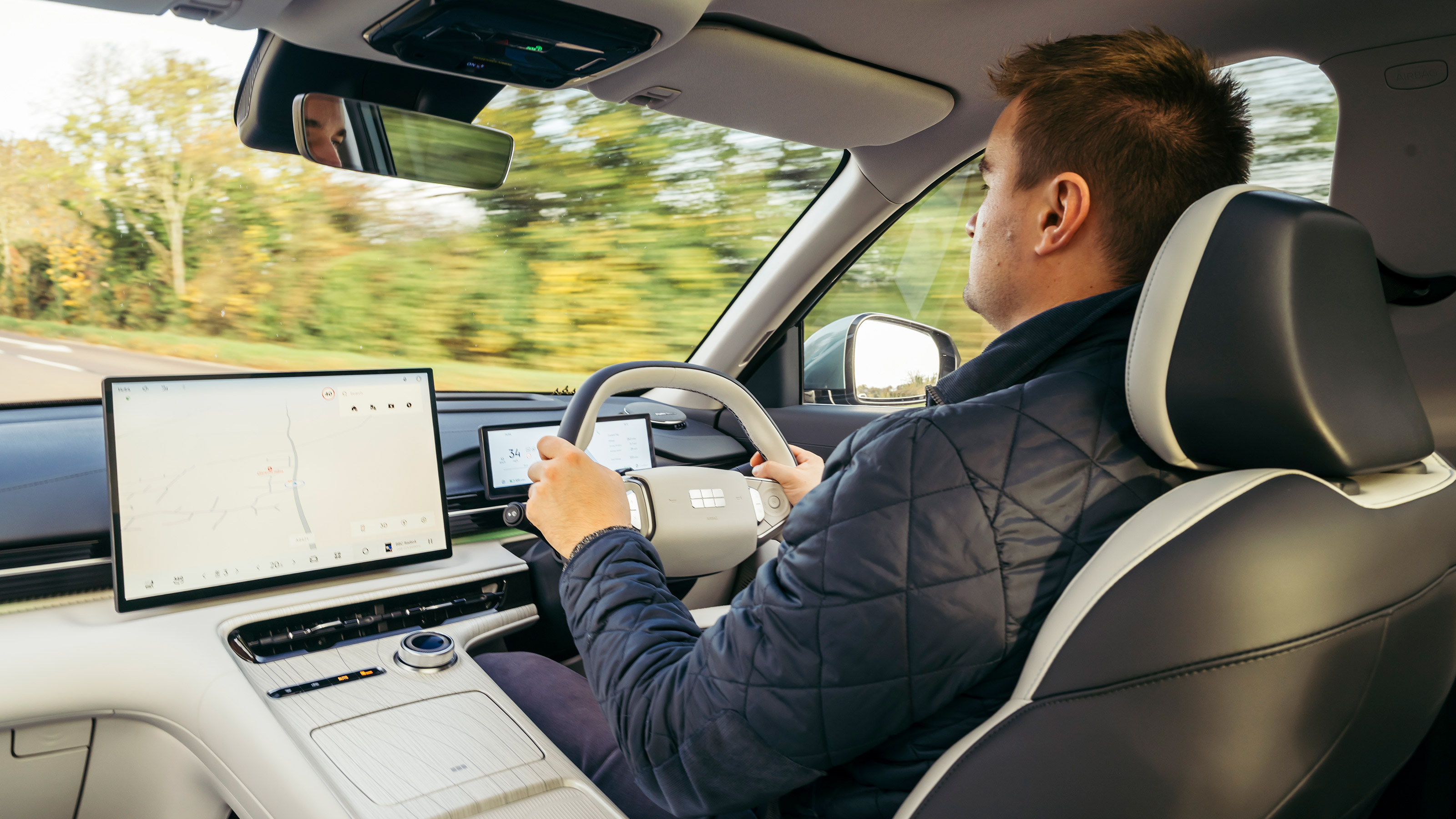 Alastair Crooks driving the Geely EX5