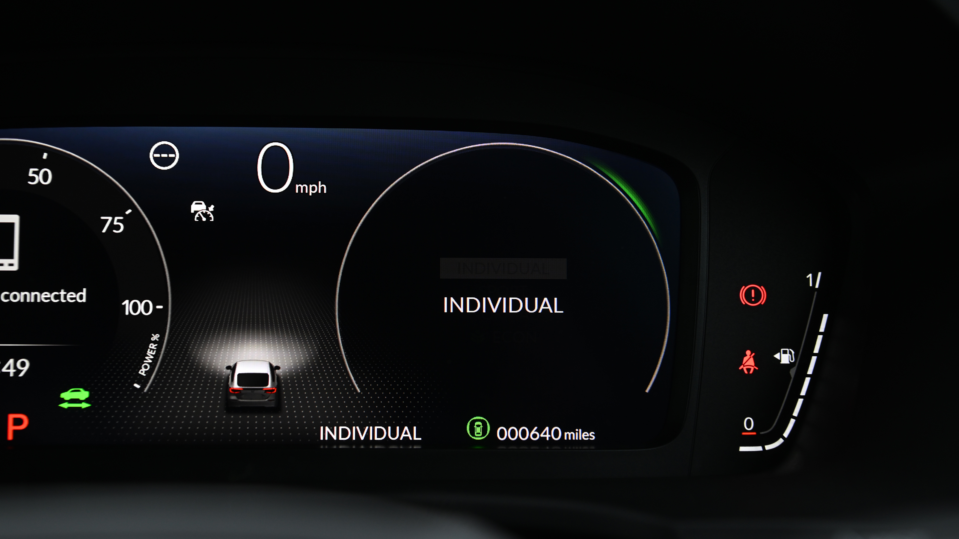 Honda Civic - dashboard screen