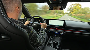 Richard Ingram driving the Hyundai Ioniq 6 N