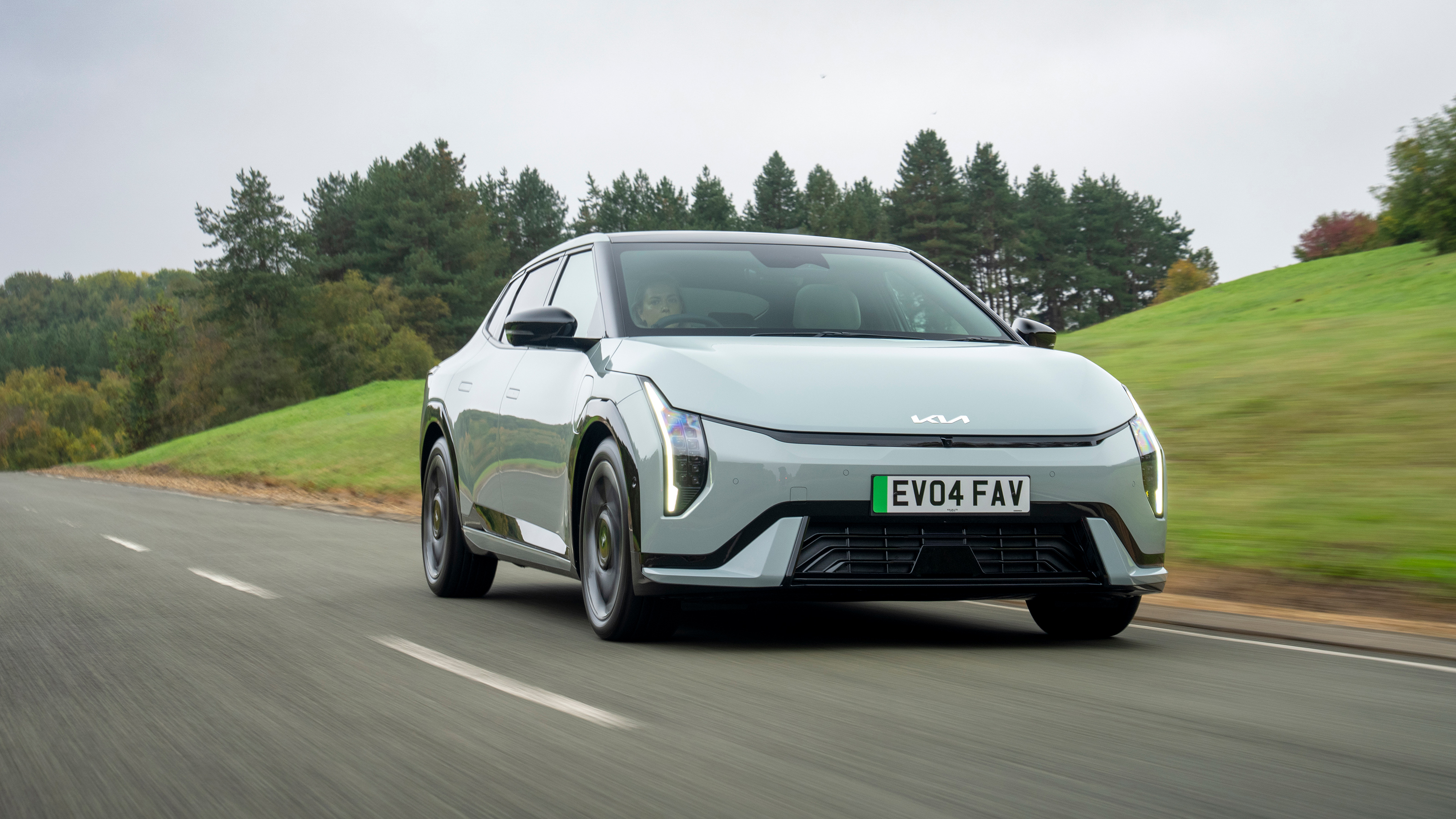 Kia EV4 Fastback driving