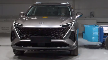MGS9 PHEV Euro NCAP test vehicle - front