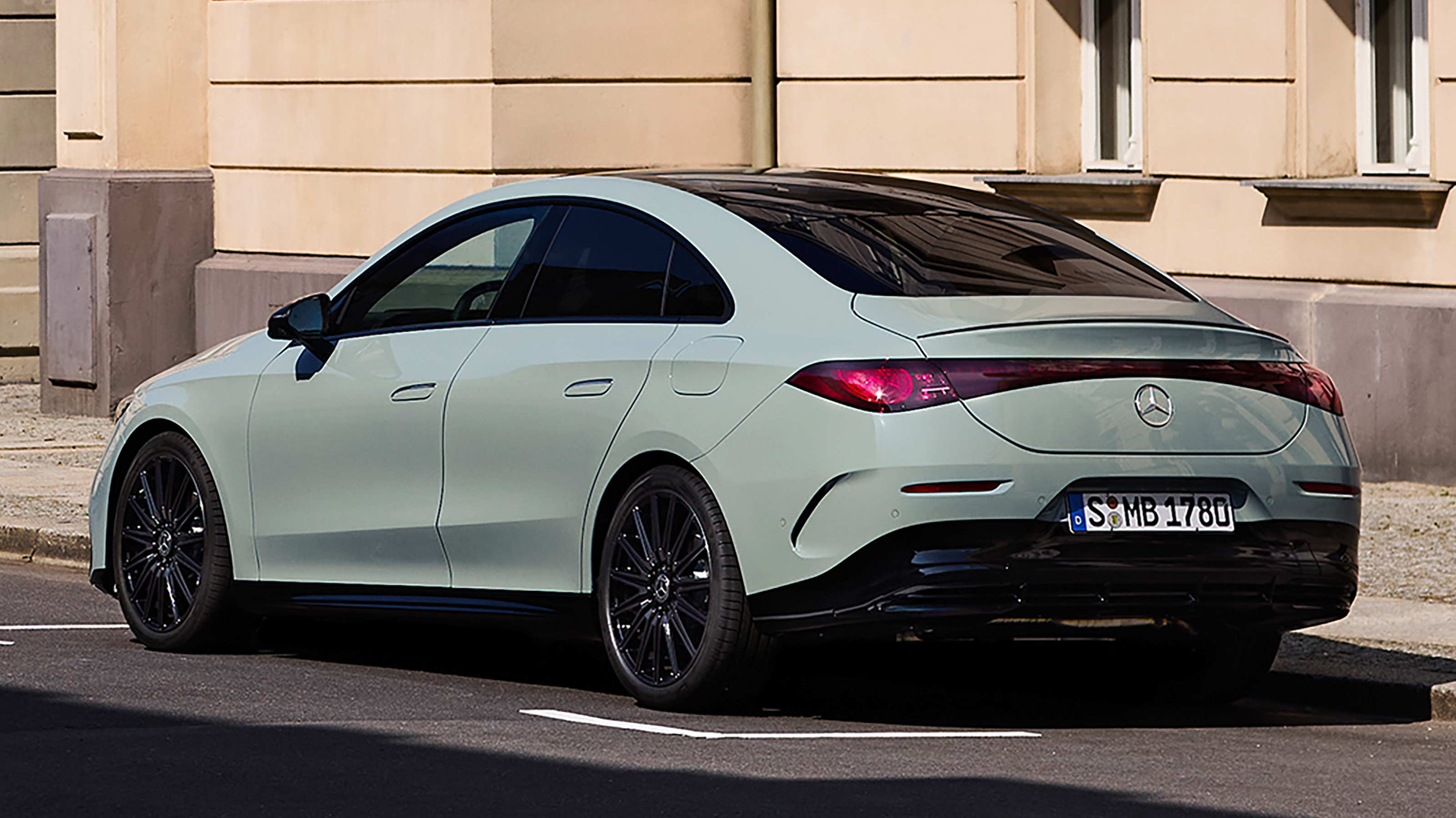 Mercedes CLA hybrid - rear angled