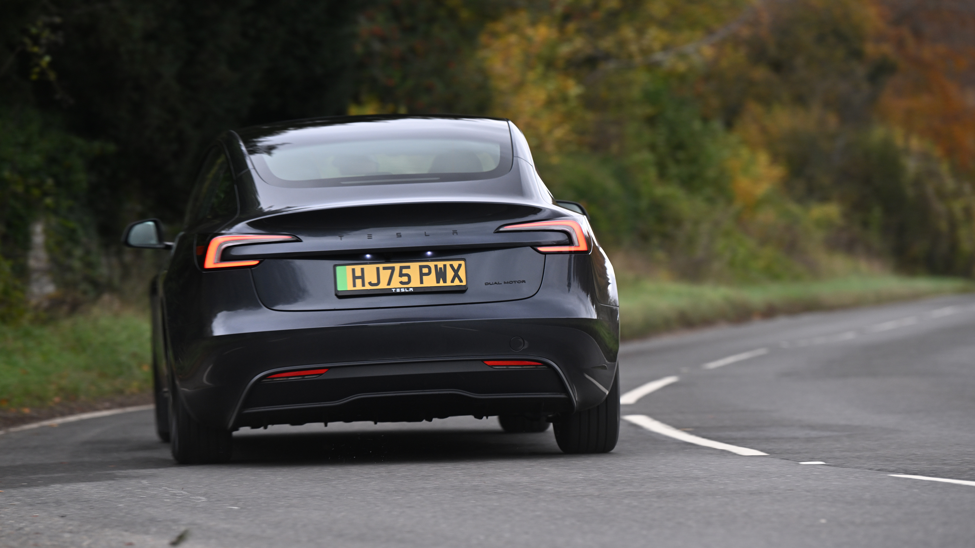 Tesla Model 3 - rear cornering