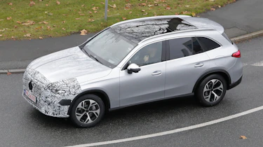 Mercedes GLC facelift - silver front angled