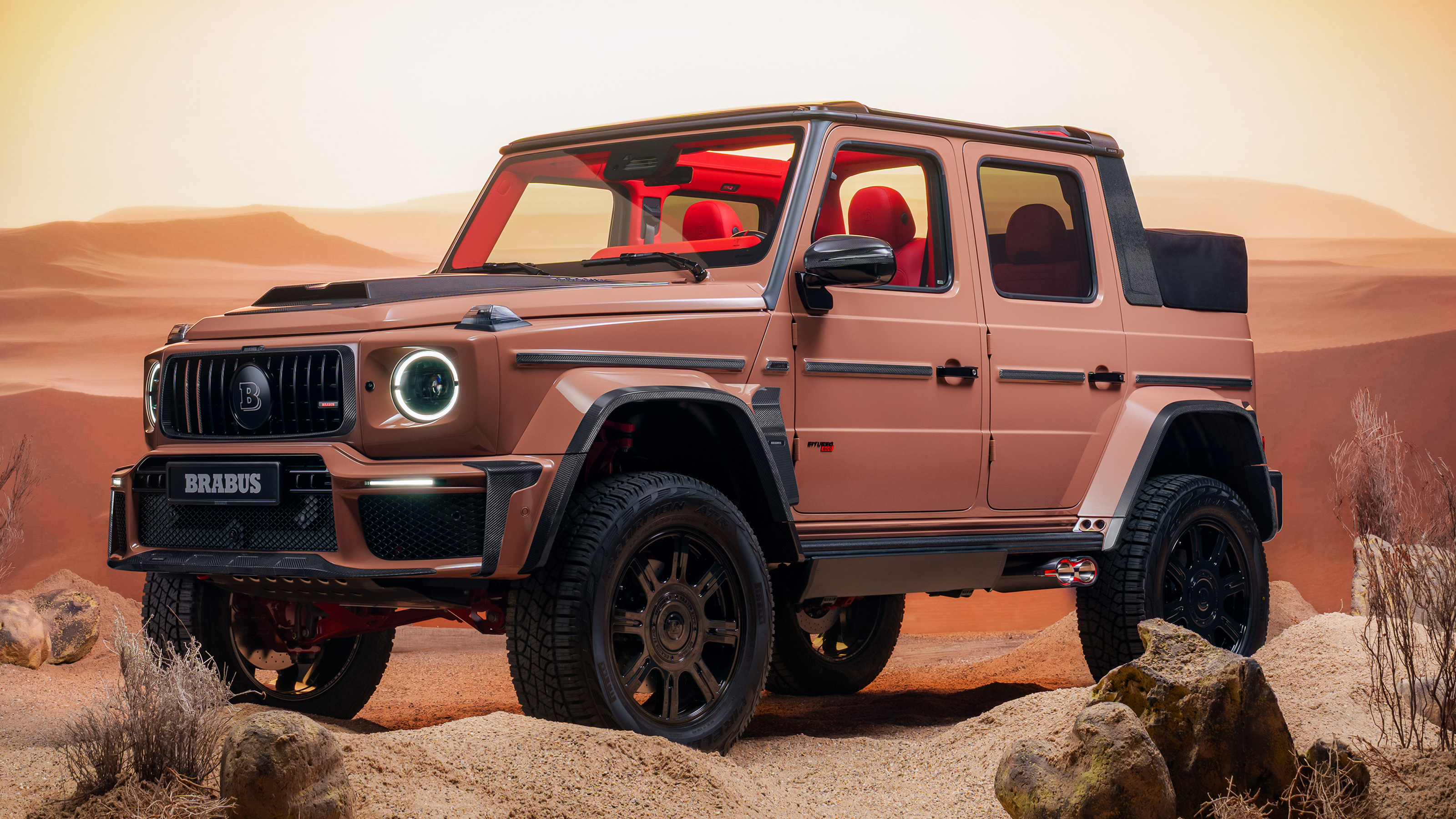 New Brabus XL 800 Cabrio - front 3/4 roof down