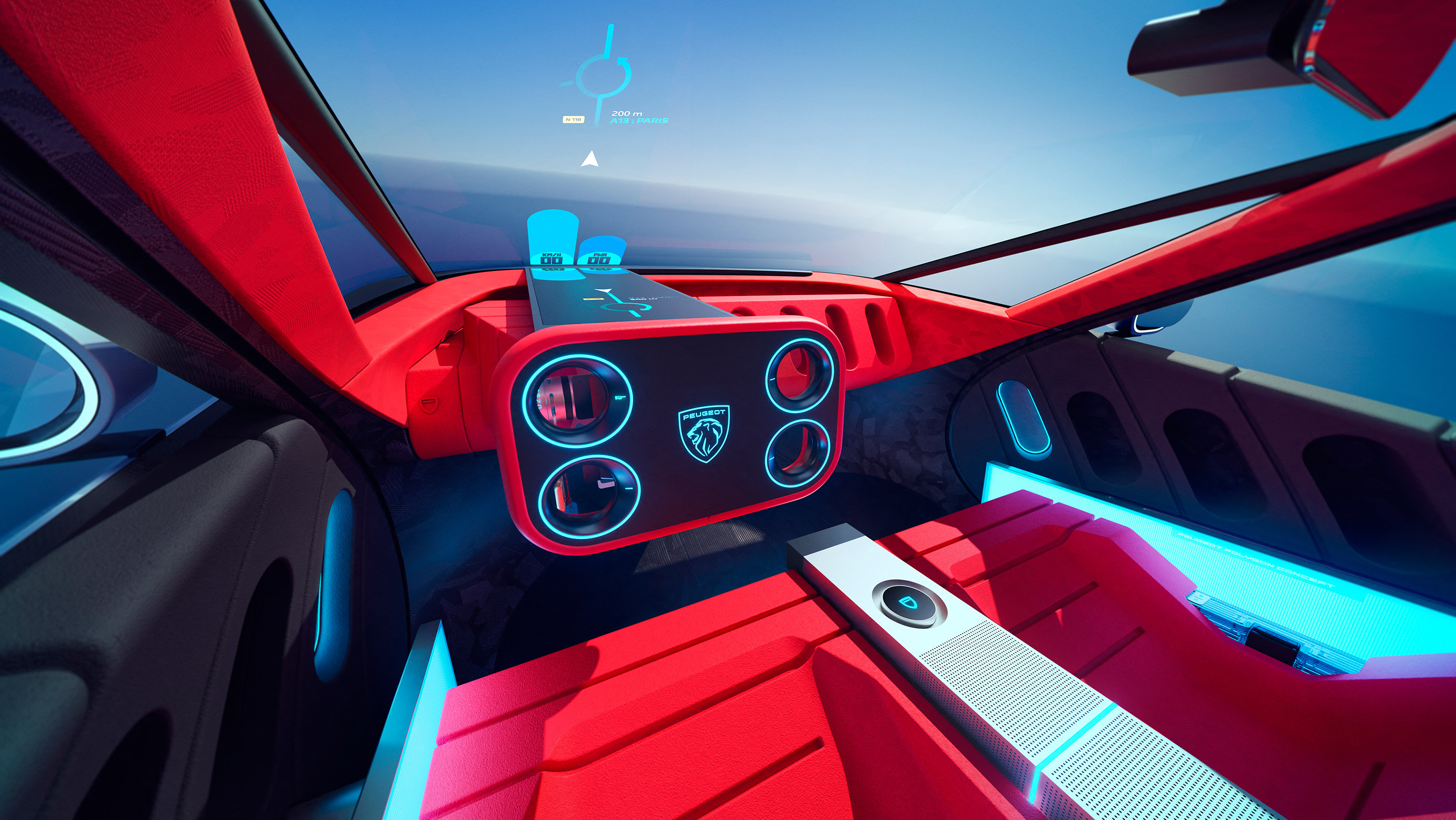 Peugeot Polygon concept - dash