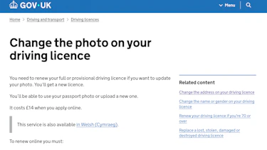Renew your driving licence