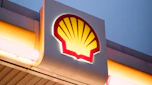 Shell pecten logo on refueling station