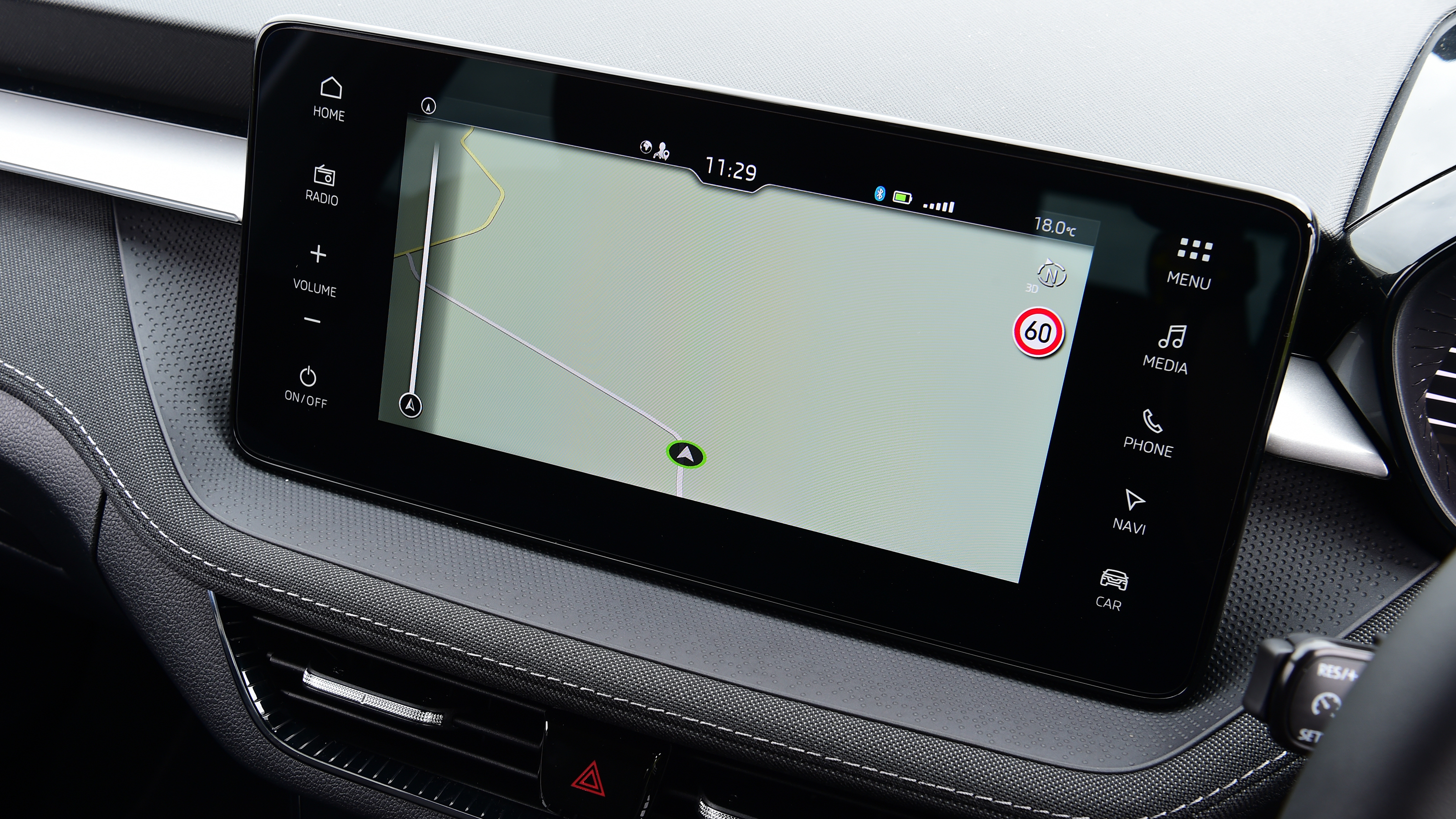 Skoda Fabia - infotainment screen