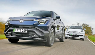 Suzuki e Vitara vs Ford Puma Gen-E - front tracking