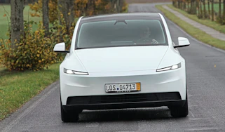 New Tesla Model Y Standard - front action