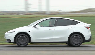 New Tesla Model Y Standard - side action