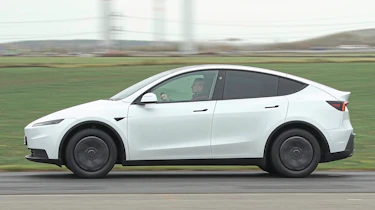 New Tesla Model Y Standard - side action