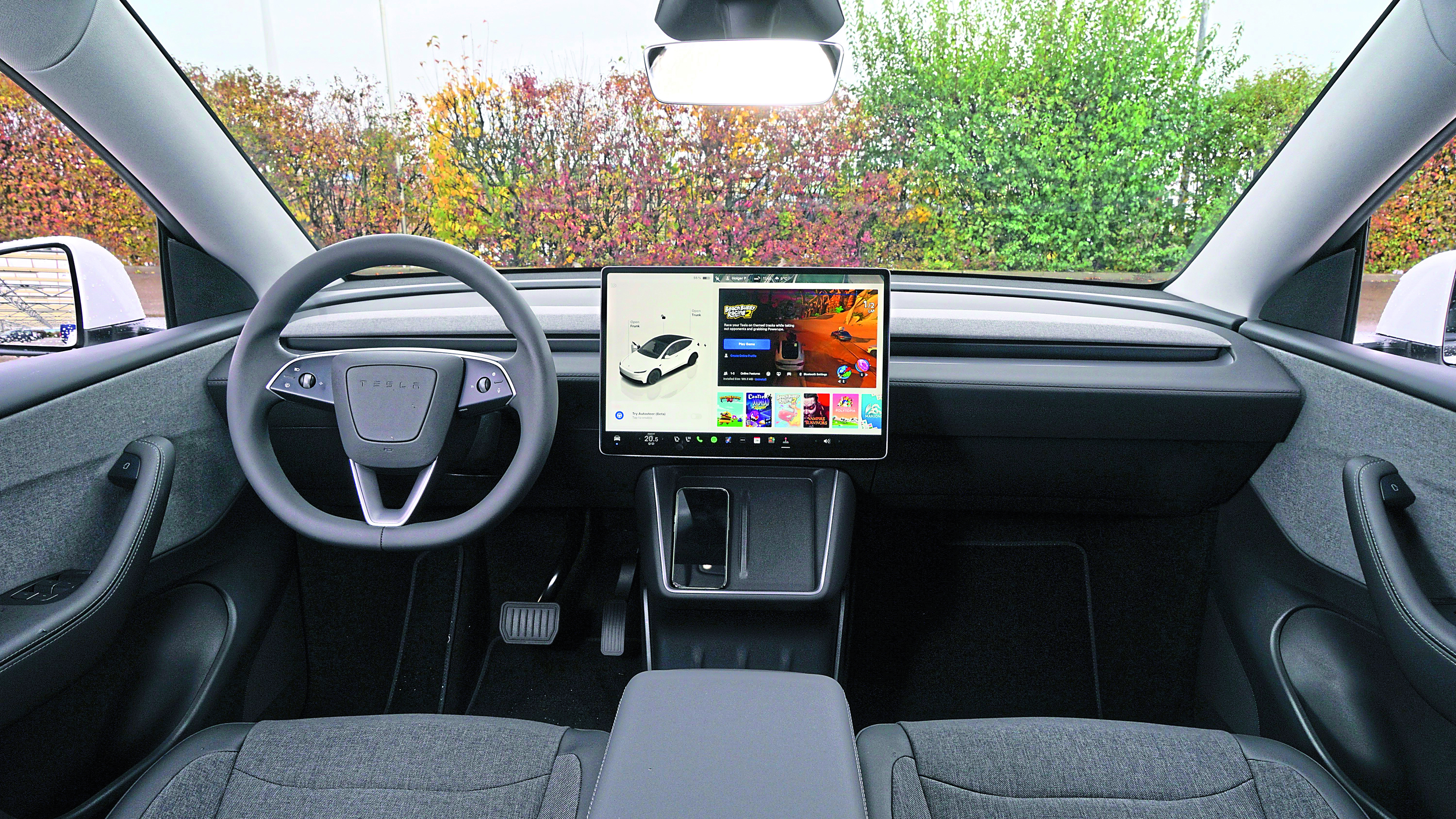New Tesla Model Y Standard - front interior 