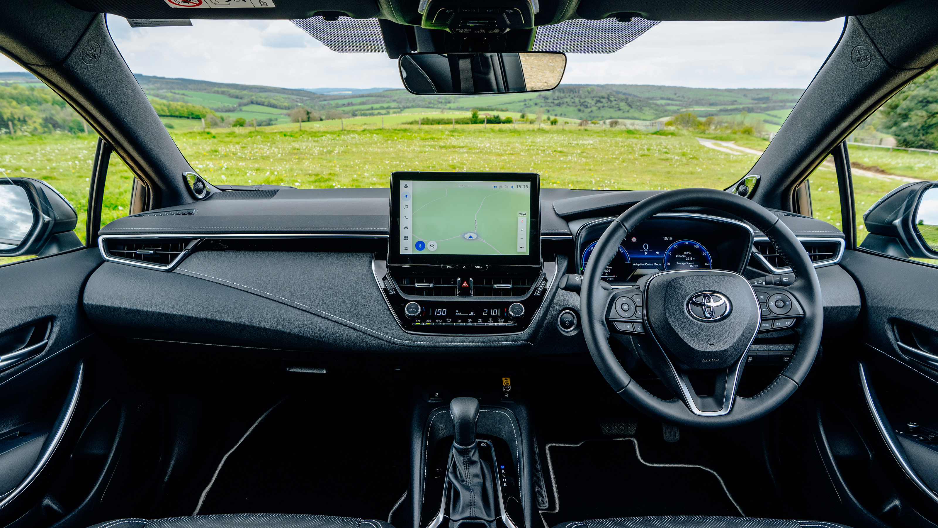 Toyota Corolla Excel in the UK - front interior 