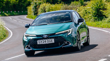 Toyota Corolla Excel in the UK - front cornering