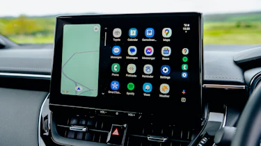 Toyota Corolla Excel in the UK - infotainment screen