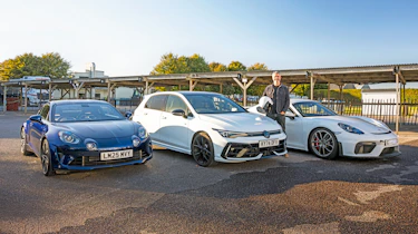 VW Golf R - header with Alpine and GT4