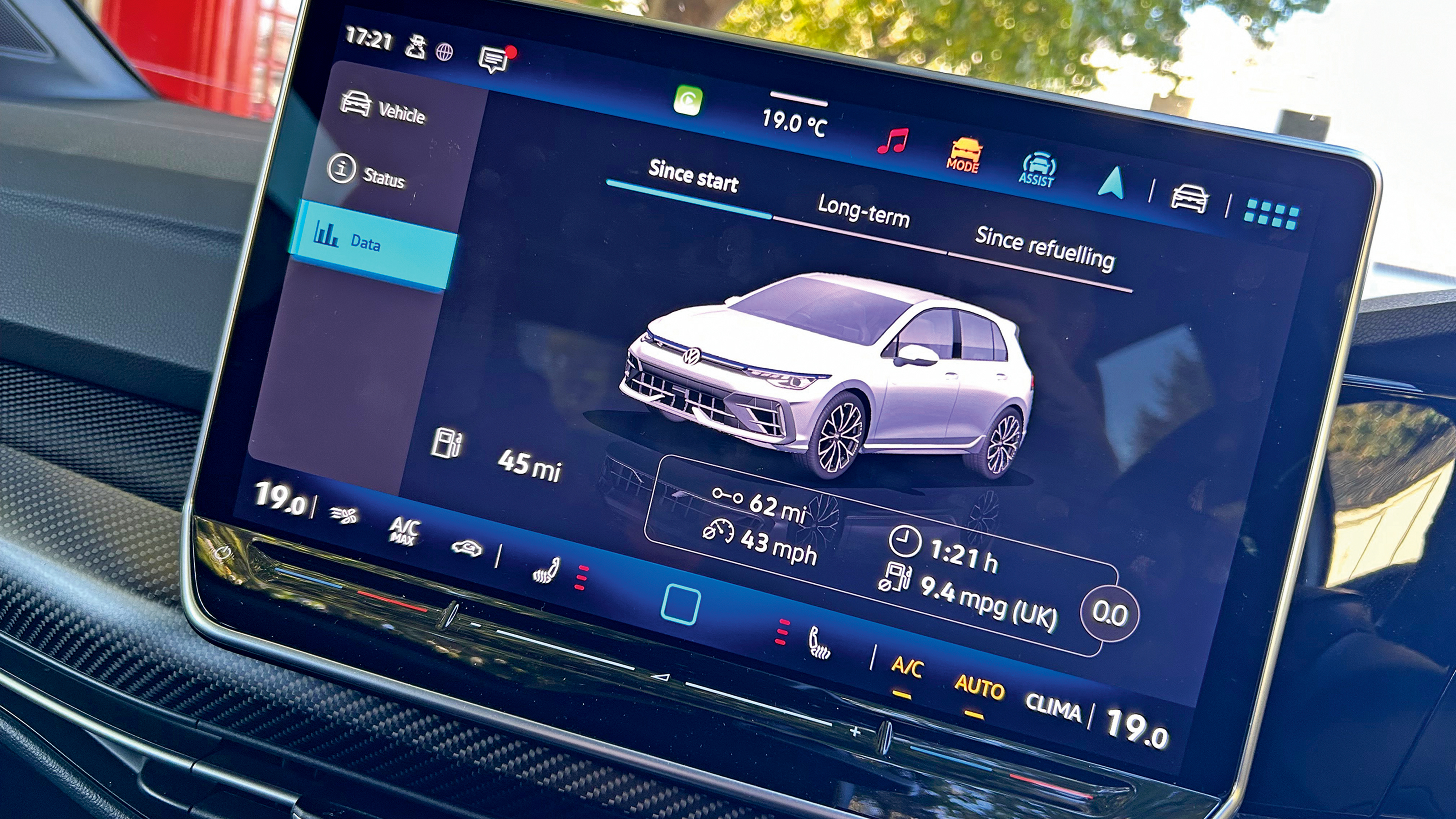 VW Golf R - infotainment