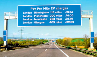 eVED pay-per-mile road tax