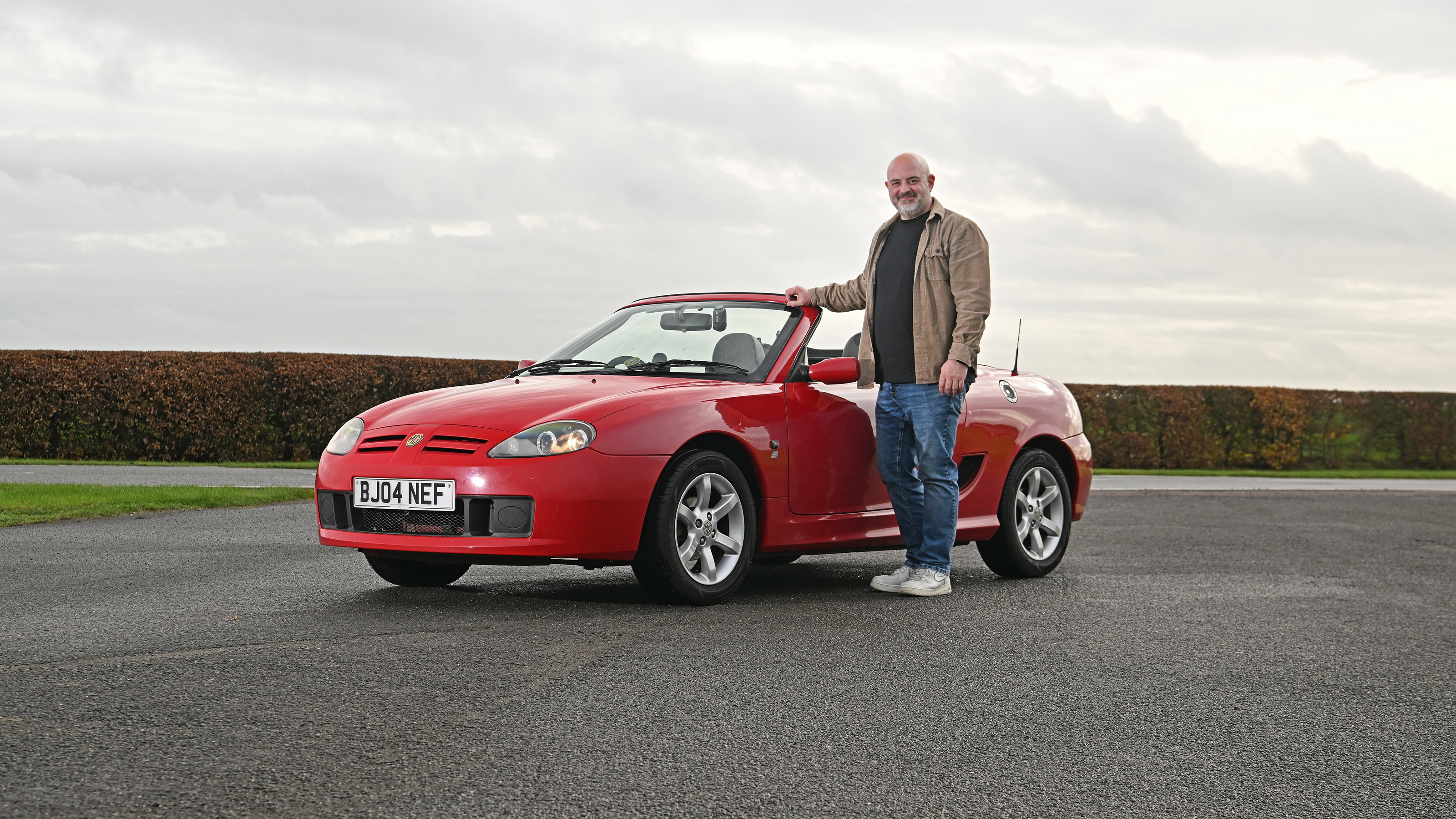 Auto Express products editor Tom Barnard and his MG TF
