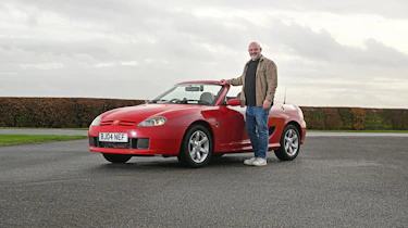 Auto Express products editor Tom Barnard and his MG TF