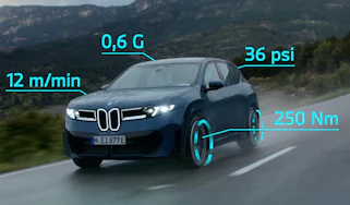 BMW M digital experience - figures on car