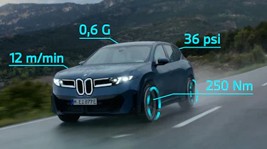 BMW M digital experience - figures on car