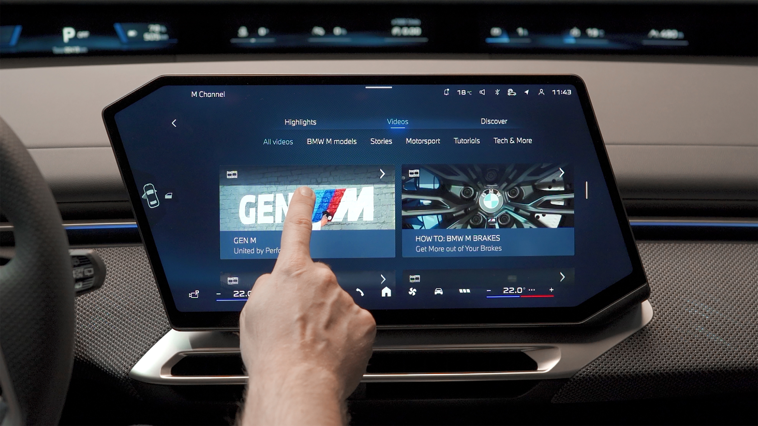 BMW M digital experience - opperating